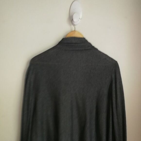 ARITZIA Dark Grey Thin Knit Warm Open Front Cashmere Cardigan Size extra-small - Picture 7 of 9